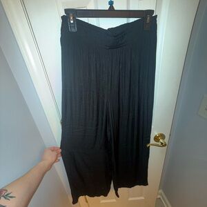 Rachel Zoe Black Wide Leg Flow-y Pants Size M
